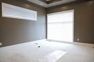 Empty room in a house showing how to prep for a move