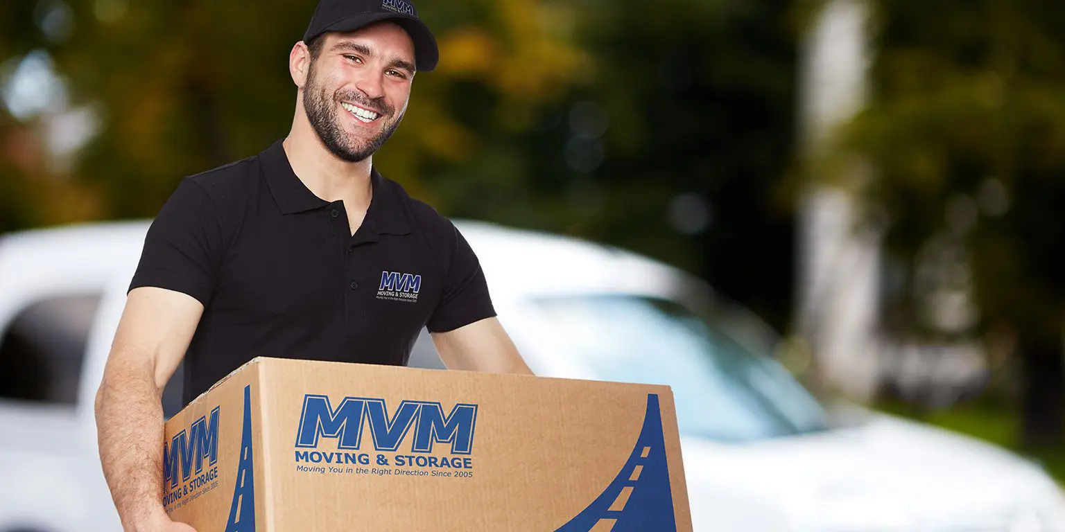 MVM Mover carrying a box with MVM branding